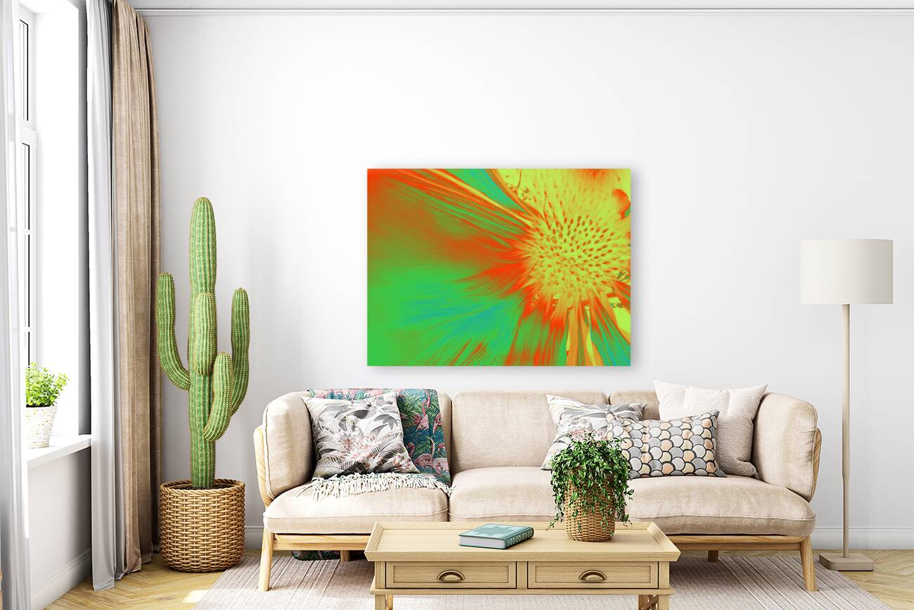 Abstract Cone Flower Reproduction