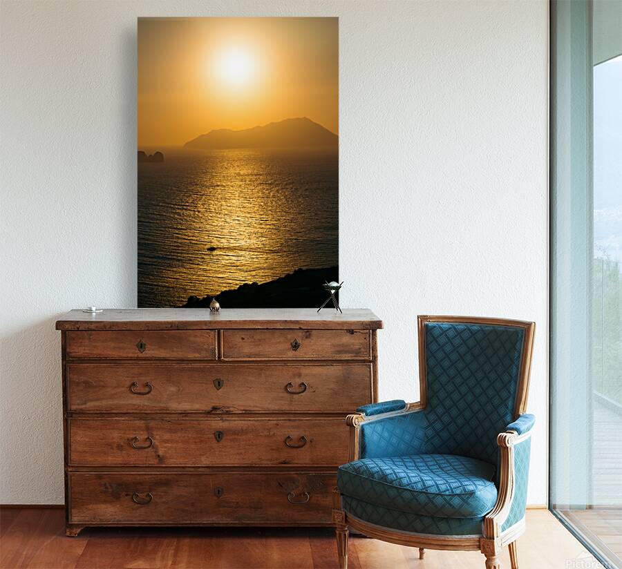 Sunset in Plaka Greece Reproduction