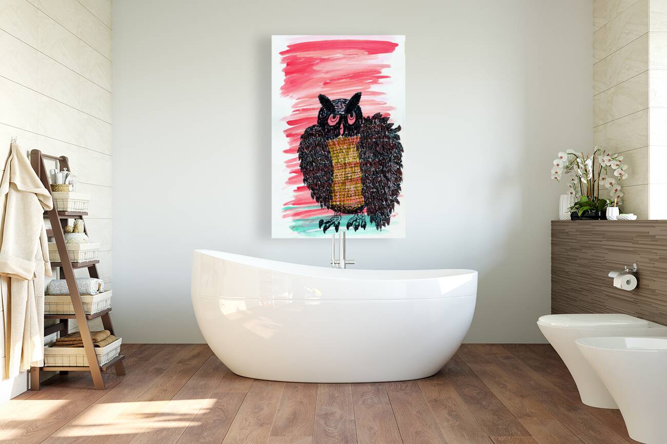 Abstract Wise Old Owl Reproduction