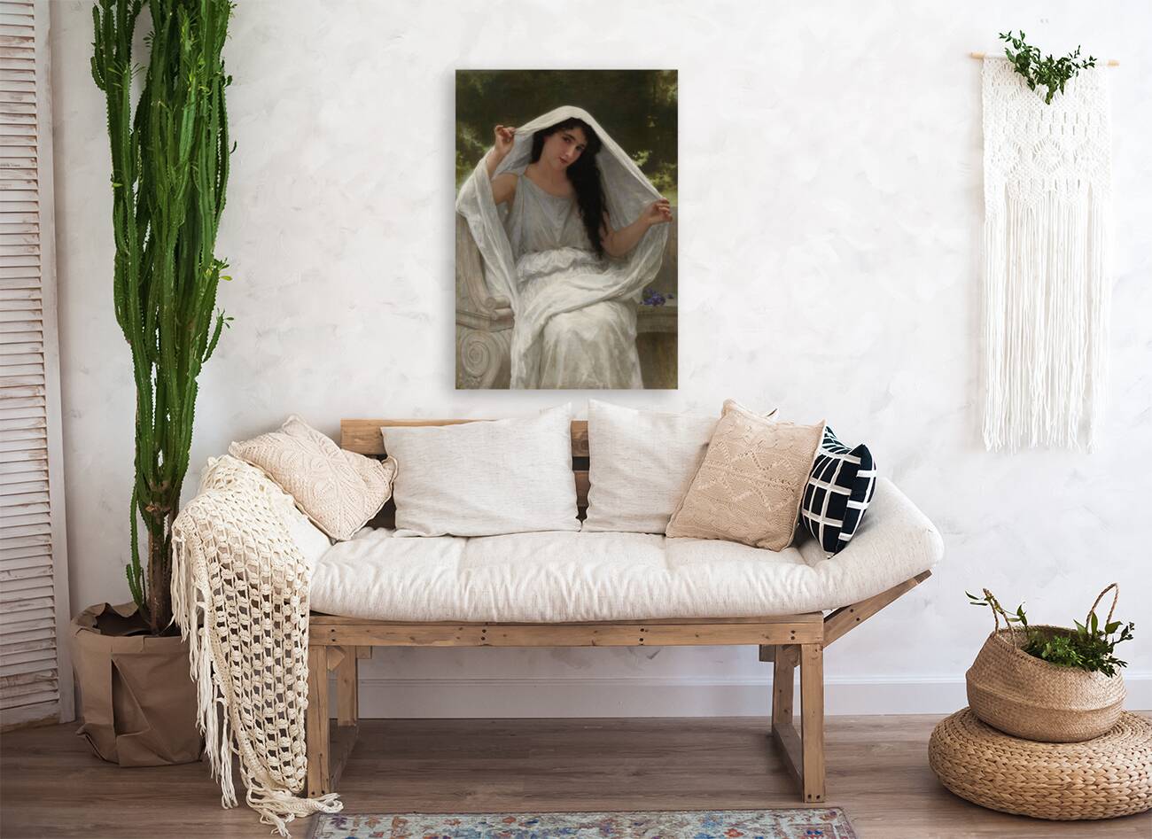 William Adolphe Bouguereau  - The Veil . 1898 Reproduction