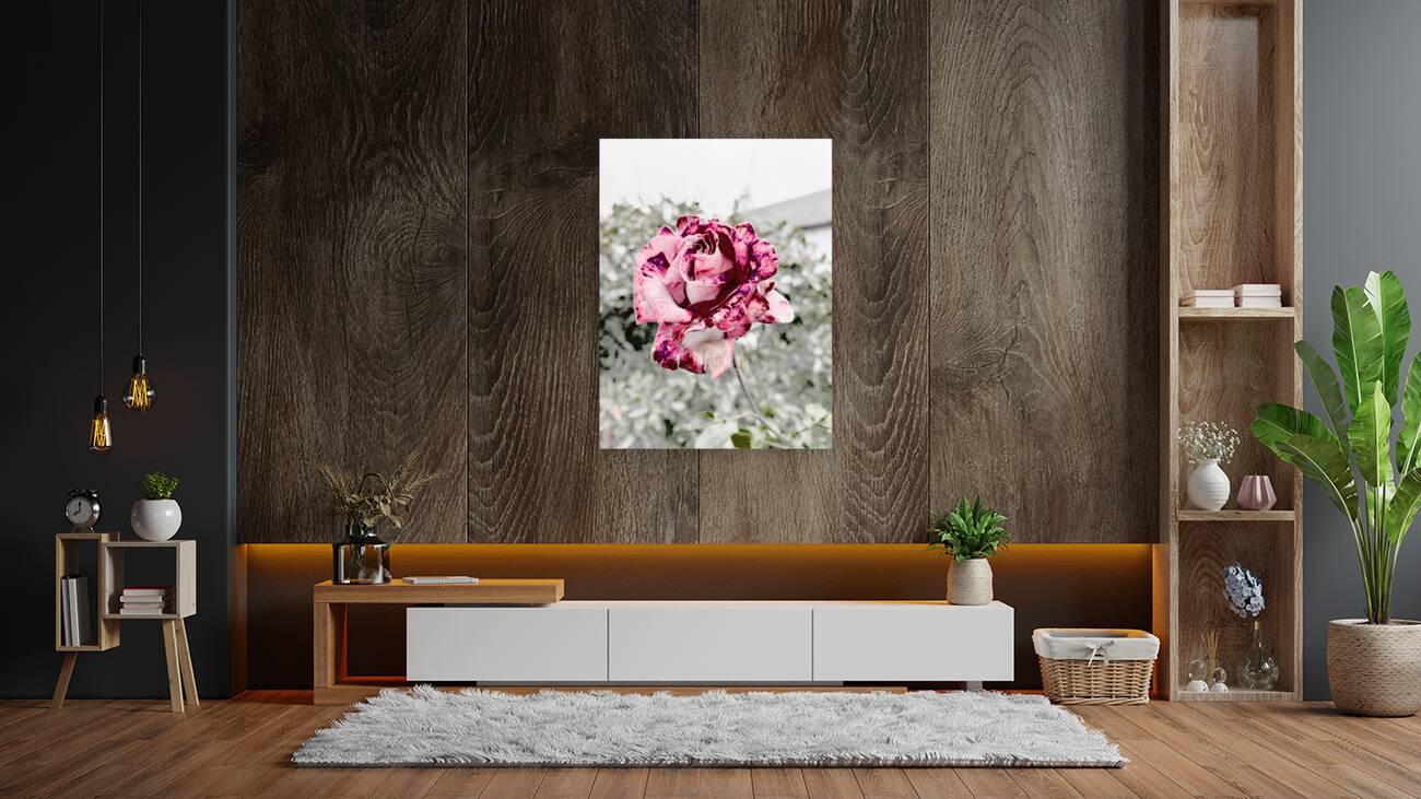 Abstract Rose Garden Reproduction