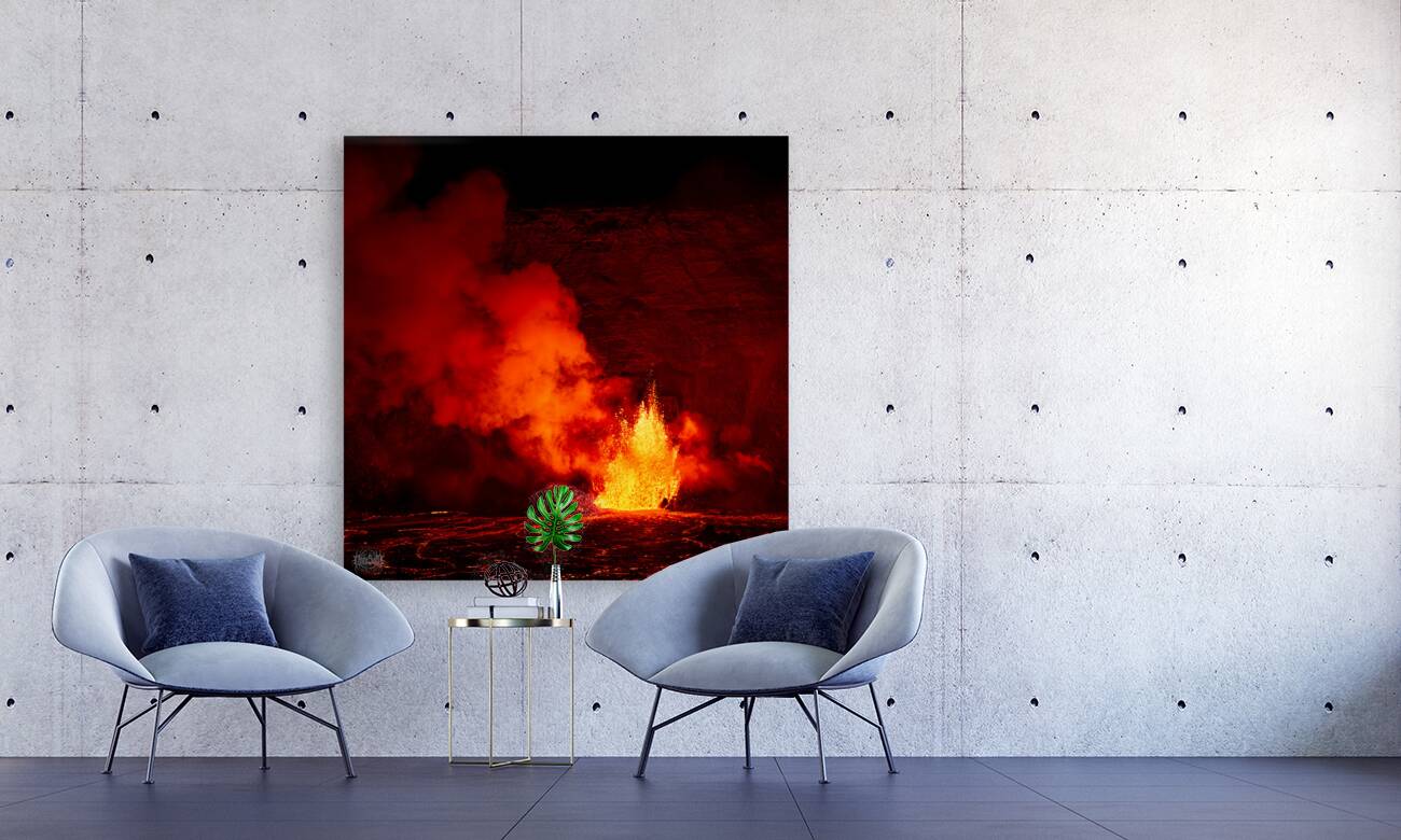 Kilauea Pele Fountain  1 Reproduction