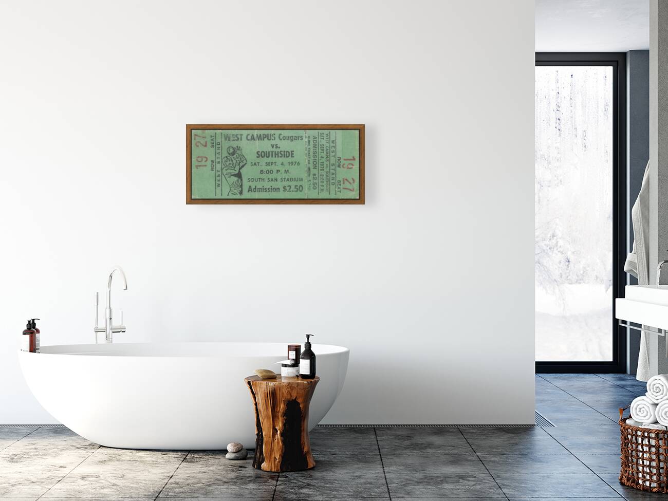 1976 West Campus Cougars vs. Southside Cardinals Reproduction