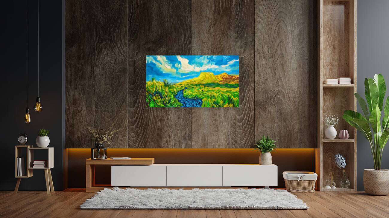 Simple Landscape Van Gogh Style Reproduction
