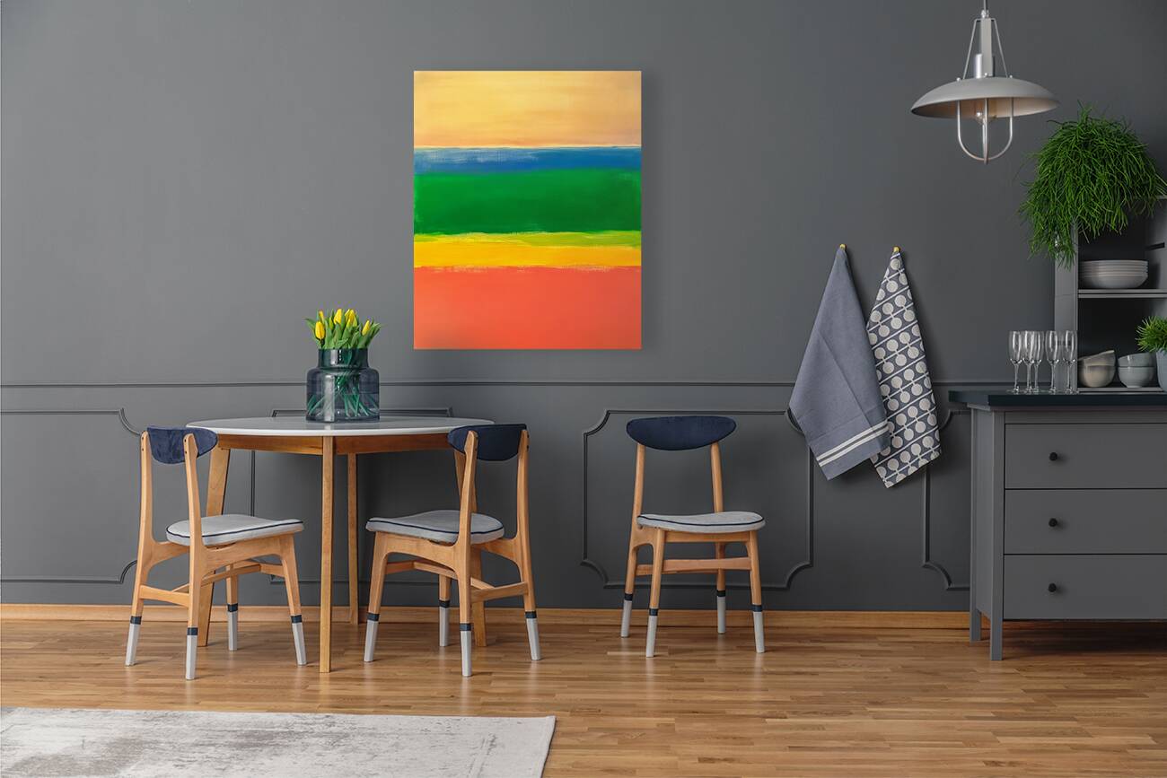 Land Sea and Sky Abstract Reproduction