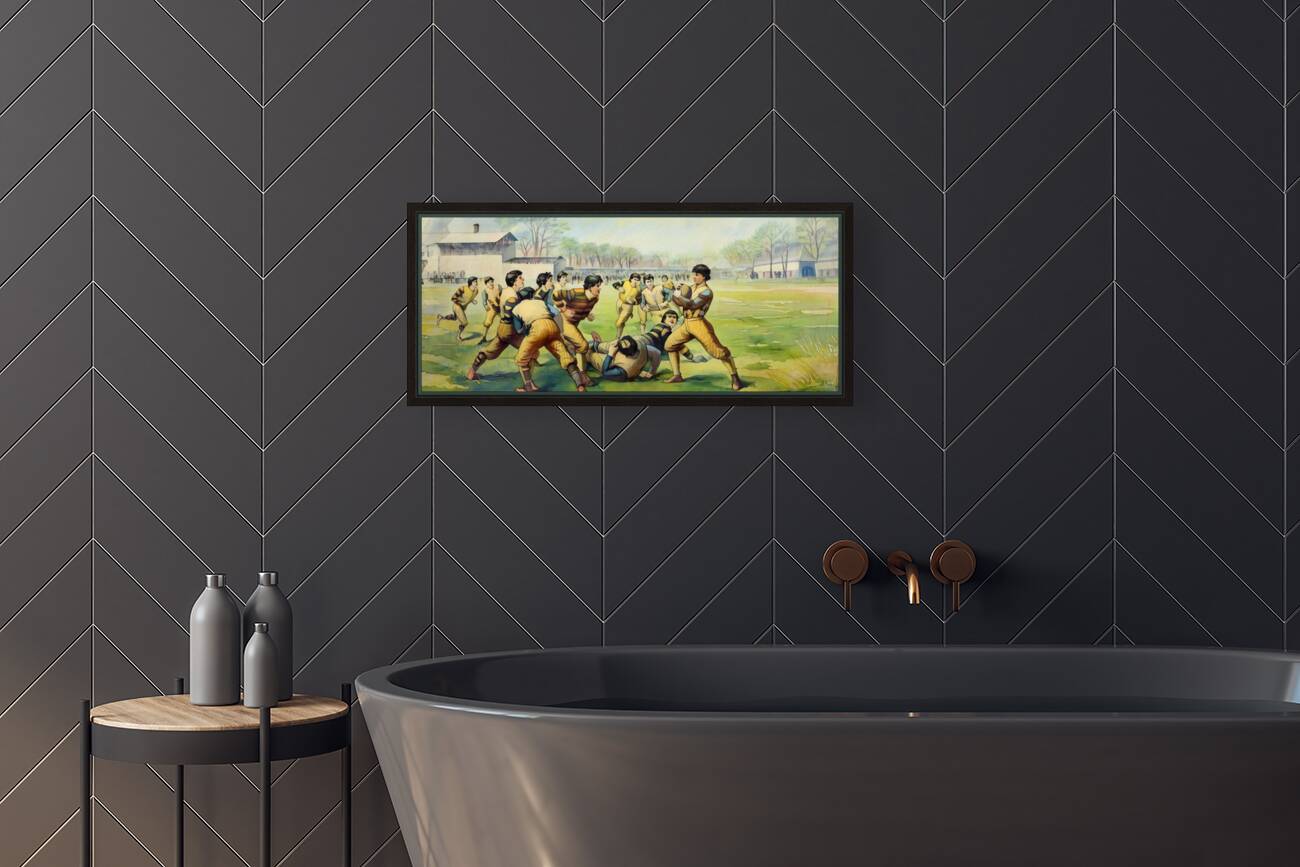 1891 Football Art Remix Reproduction