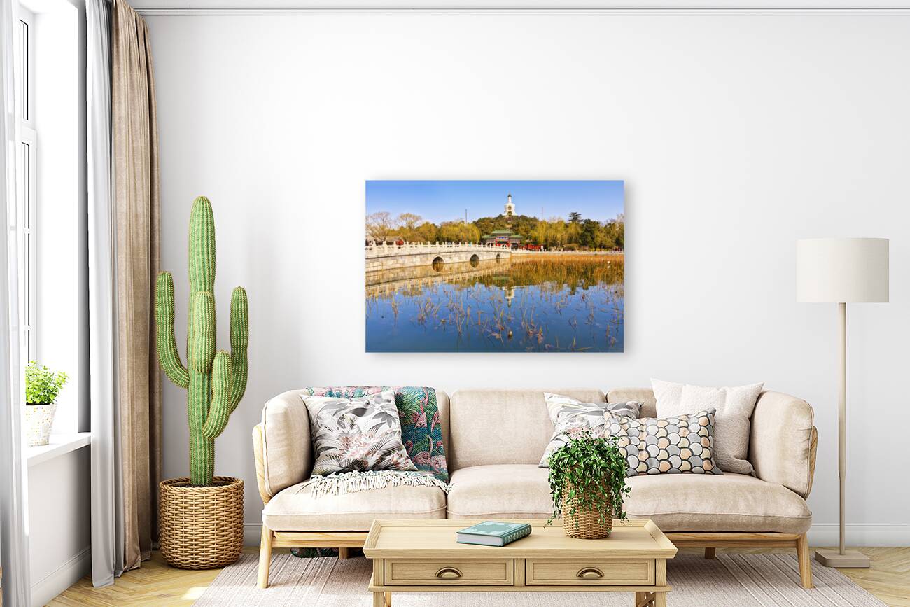 Beihai Park and the White Pagoda Beijing Reproduction