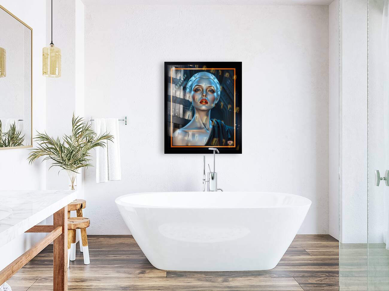 The Futuristic Beauty Aurelia Lysandra A Sculpted Vision of Timeless Elegance Captivating AI Concept Art by Xzendor7 Reproduction