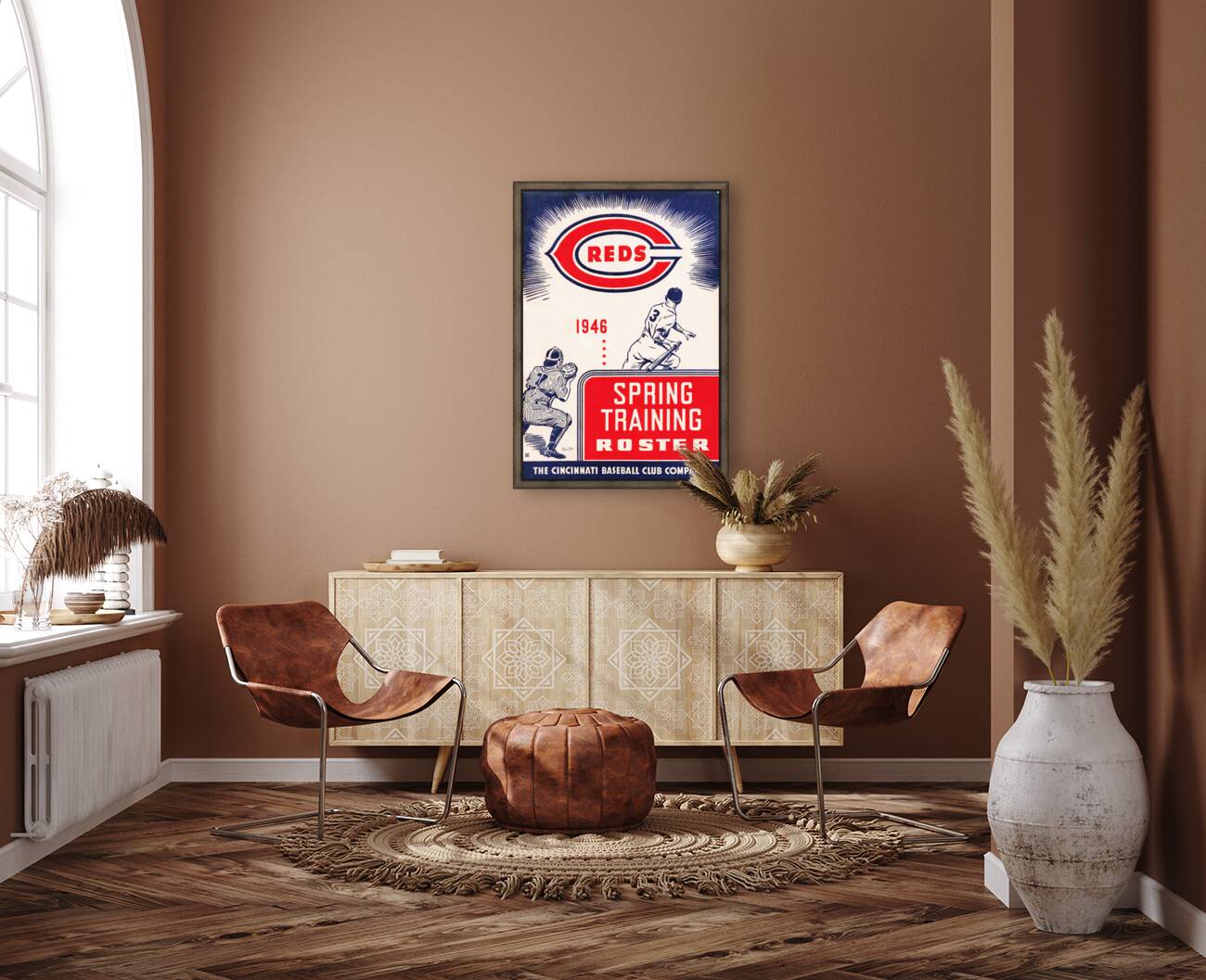 1946 Cincinnati Reds Spring Training Art Reproduction