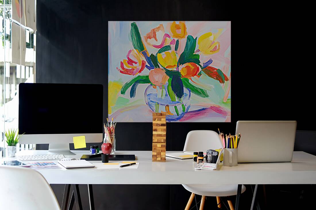 Bright Tulips Reproduction