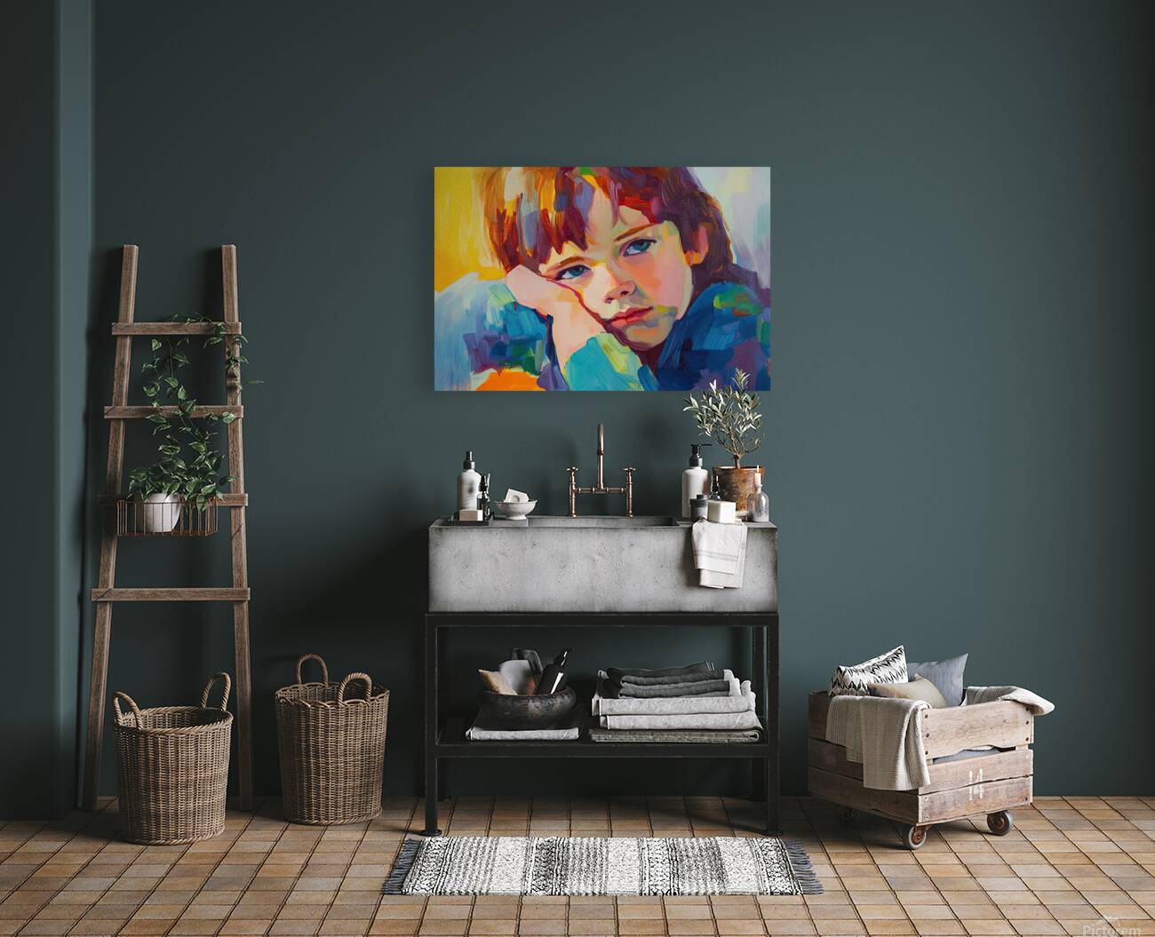 Contemplative Gaze Y59H2N 58 Reproduction