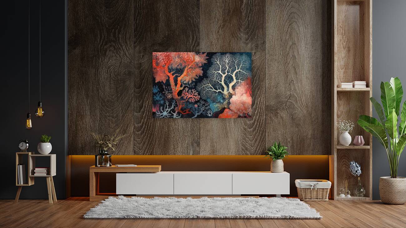 Coral Forest At Night 2H9PNZ 62 Reproduction