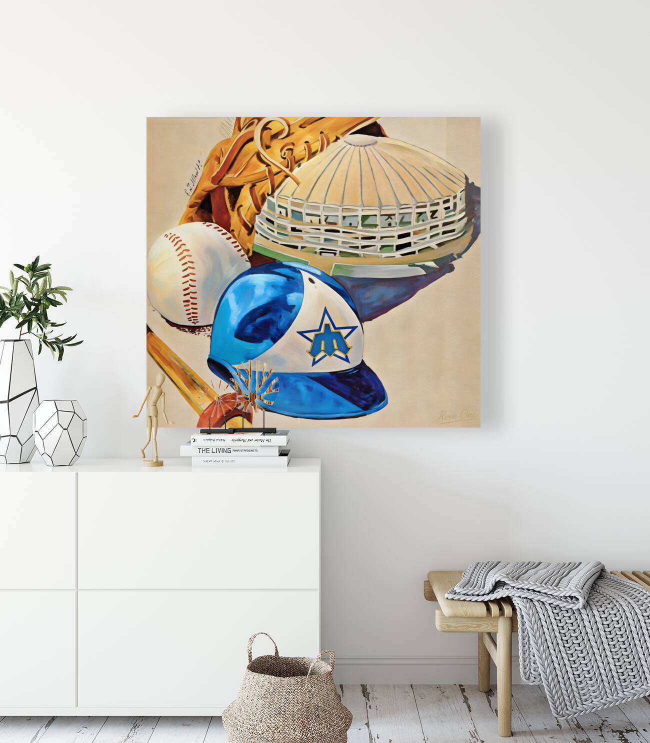 1980 Seattle Mariners Art Remix Reproduction