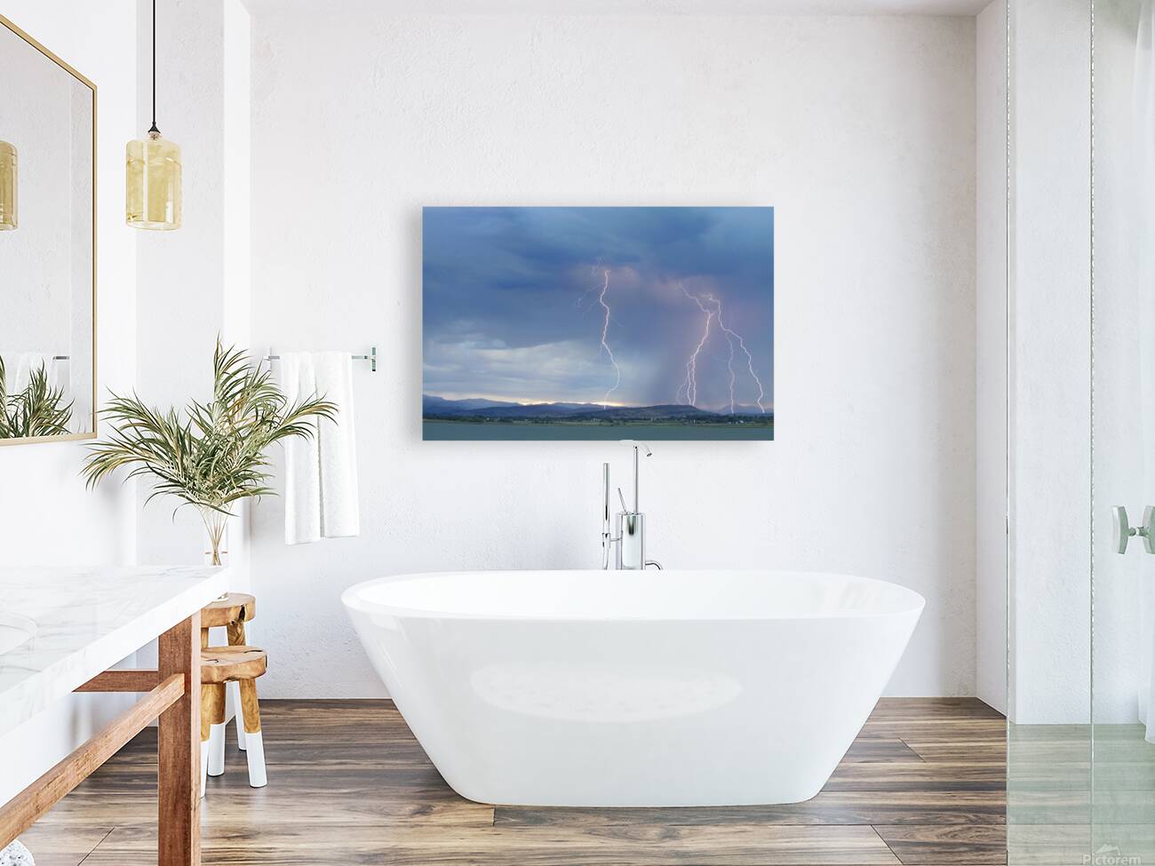 Colorado Rocky Mountains Foothills Lightning Strikes 2 Reproduction