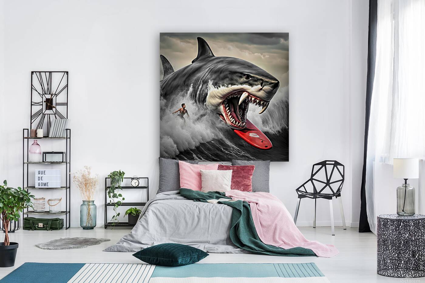 GREAT WHITE VAMPIRE.  SELECTIVE COLOR Reproduction