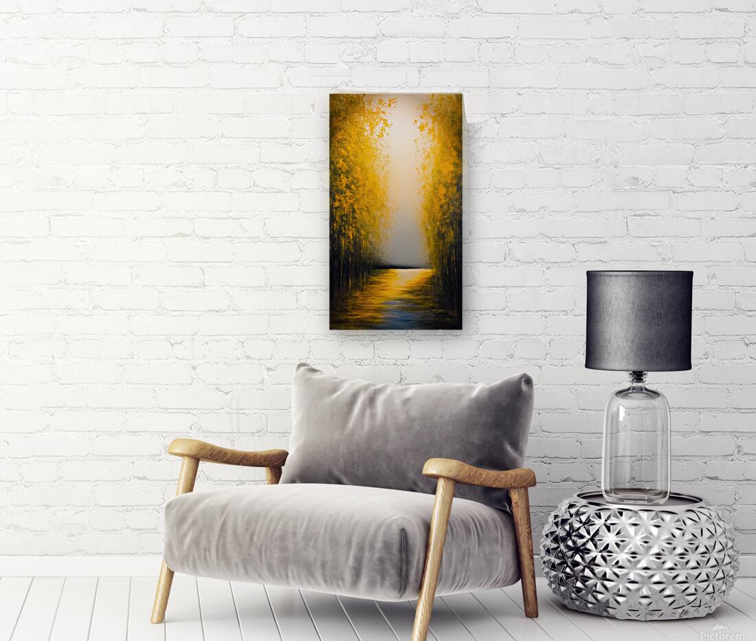 Golden Passage – Whispering Trees of Light Reproduction