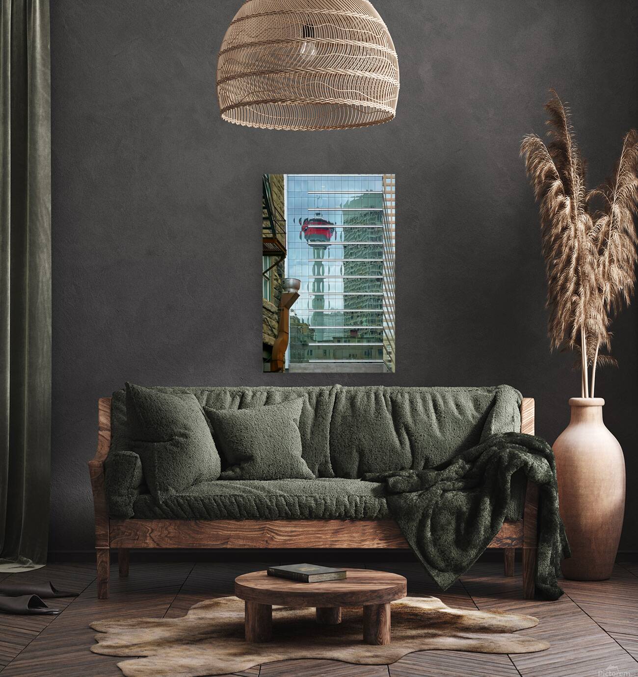 Reflections of the Calgary Tower Reproduction