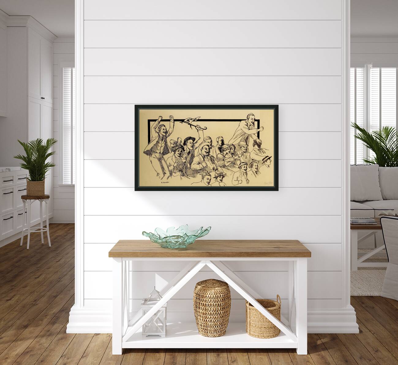 Purdue Crowd Cheering by Nellie Kessler Reproduction