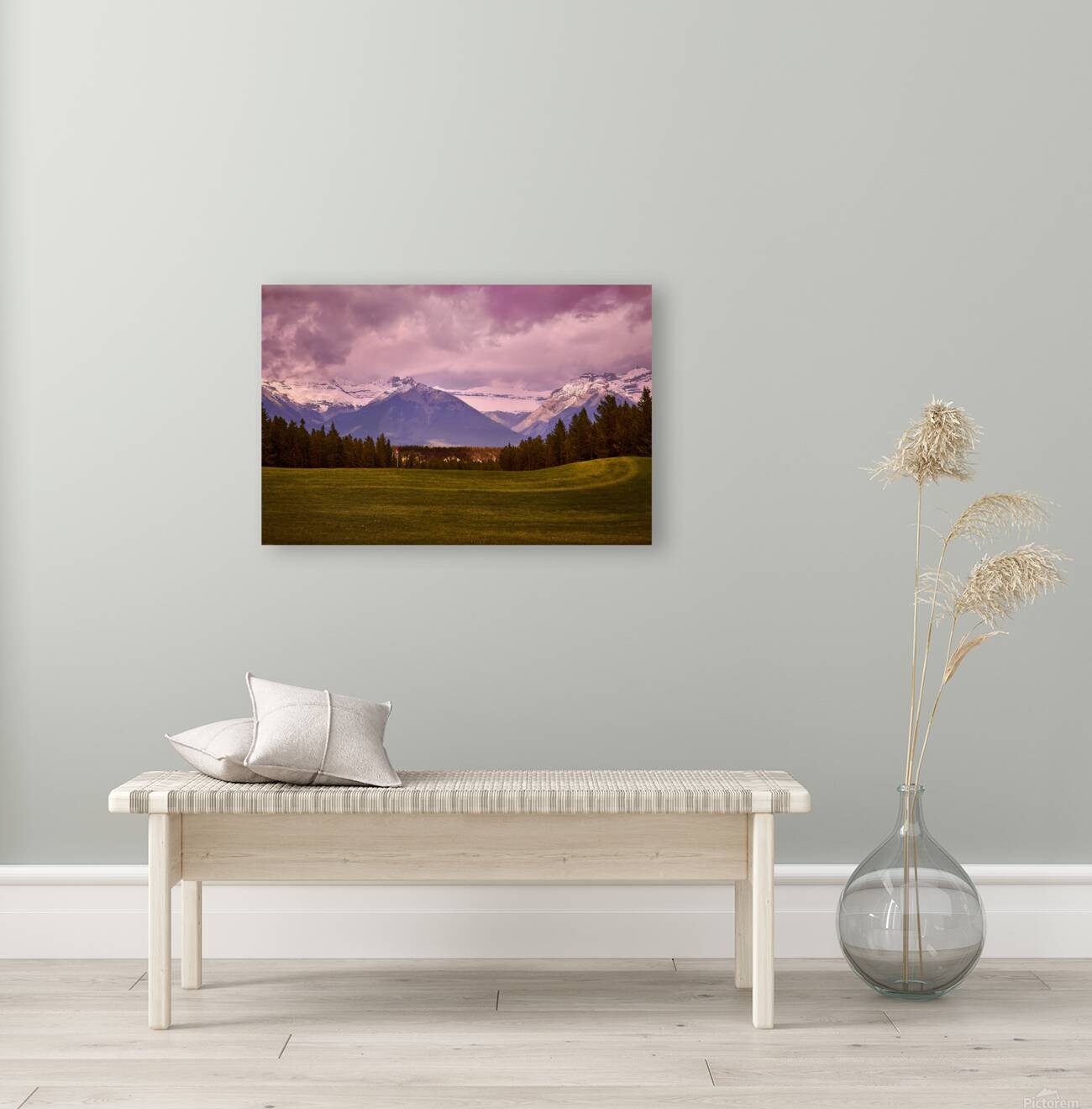 Banff Golf Sunset Reproduction