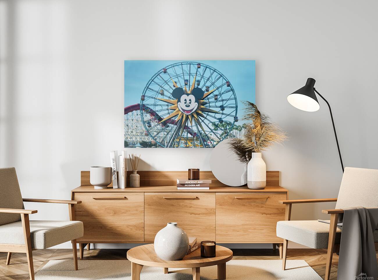 Mickeys Fun Wheel Shot on 1930s Film Camera Reproduction