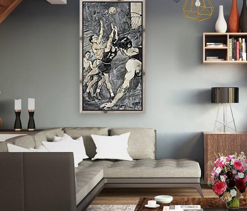 1949 Basketball Flip Shot Reproduction