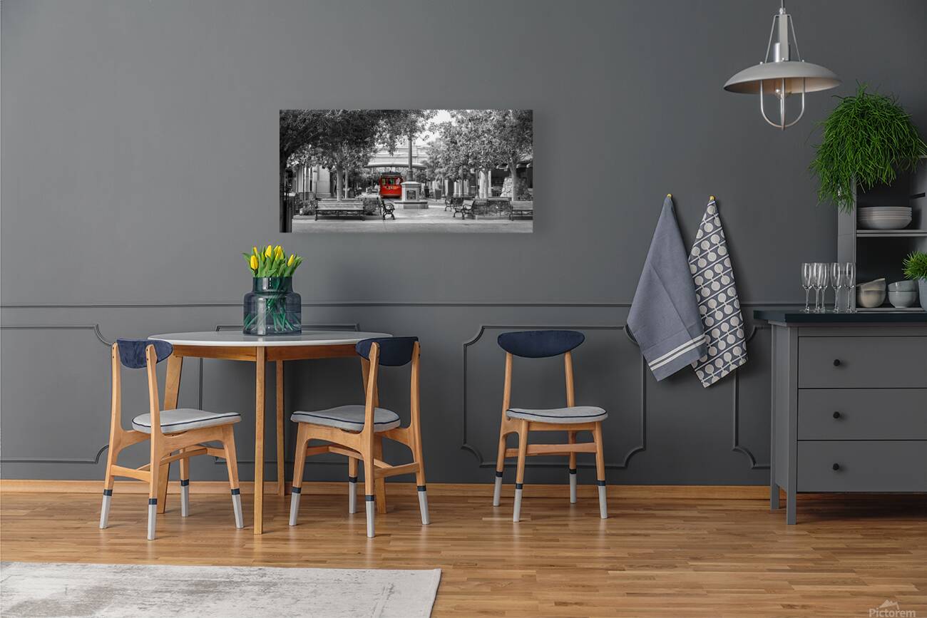 Red Trolley Welcome Reproduction