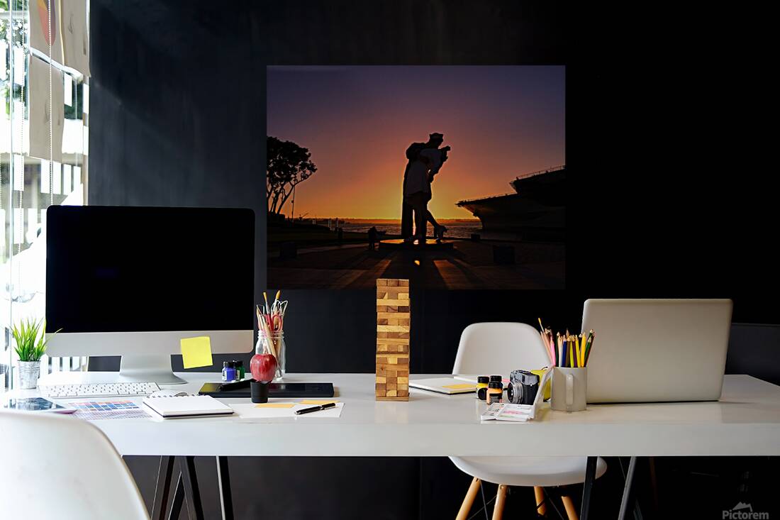 San Diego Midway Sunset Reproduction