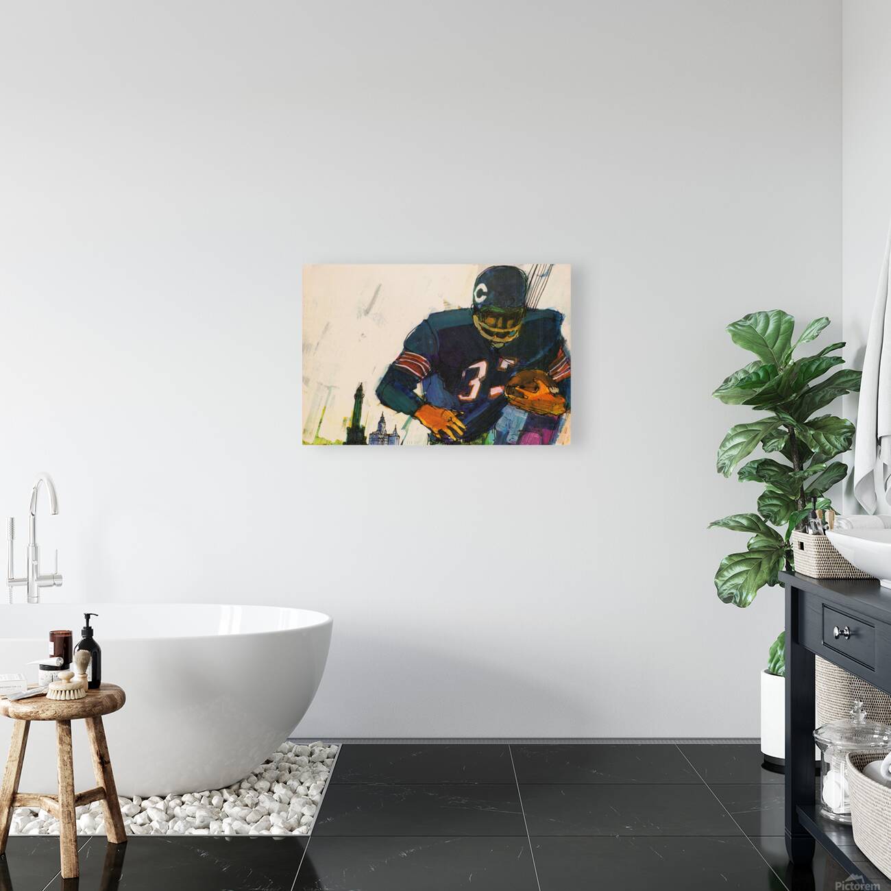 1967 Chicago Bears Art by Terry Smith Reproduction