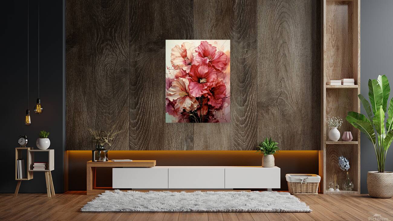 Hollyhocks Reproduction