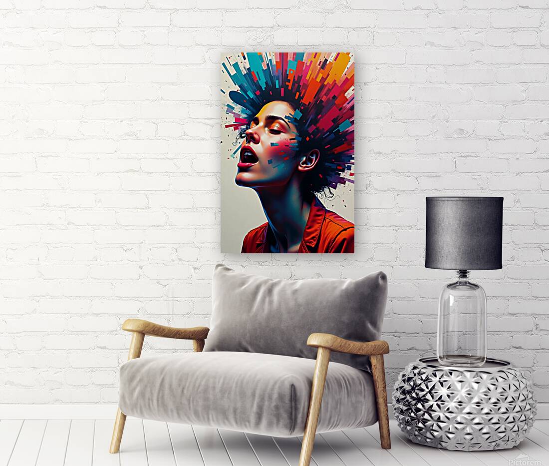 Neon Pulse: Explosive Portrait of Feminine Power & Color Reproduction