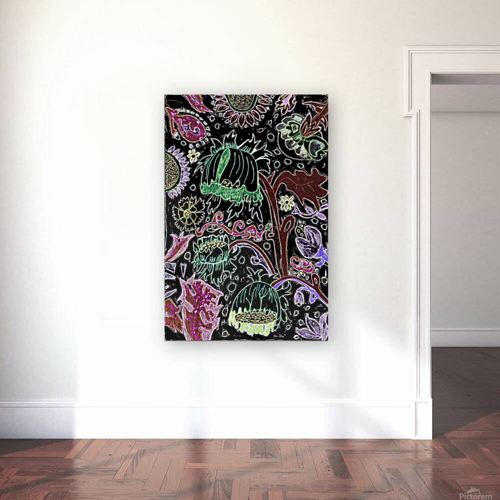 Abstract Floral Poppies Reproduction