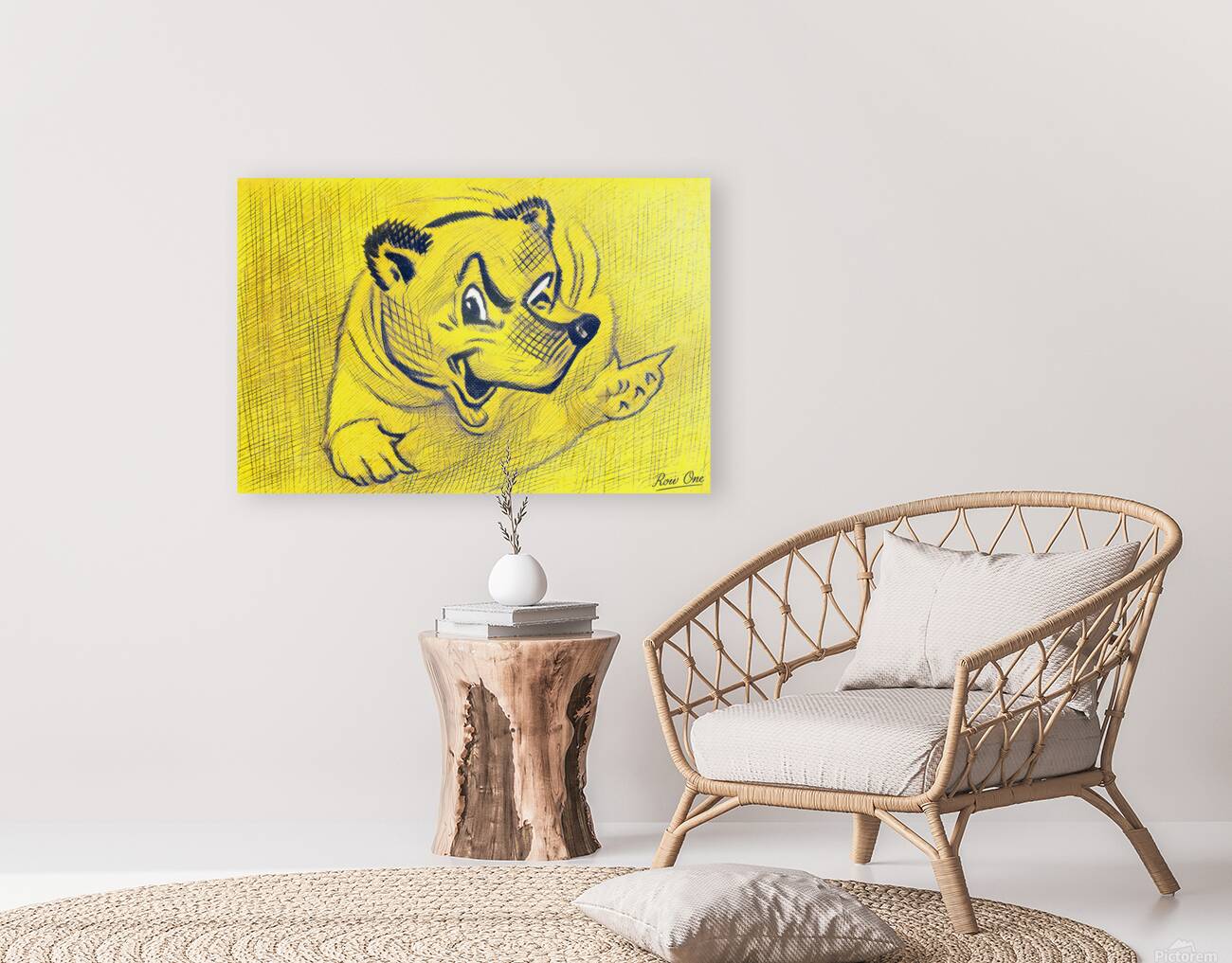 1940s Eric Johnson Cal Golden Bear Cartoon Reproduction