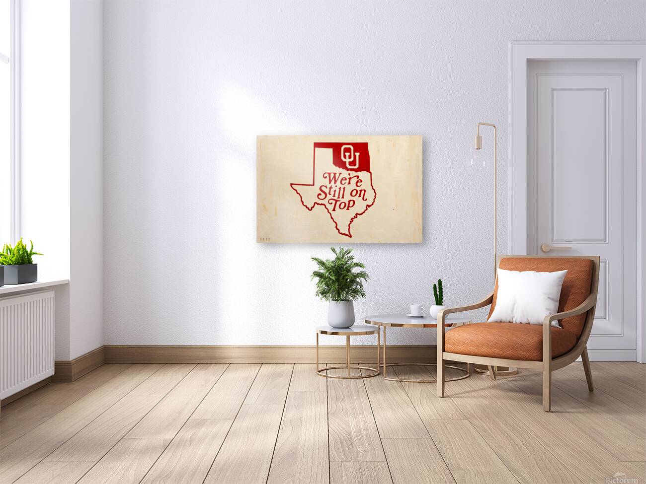 1970s OU Were Still On Top of Texas Art Reproduction