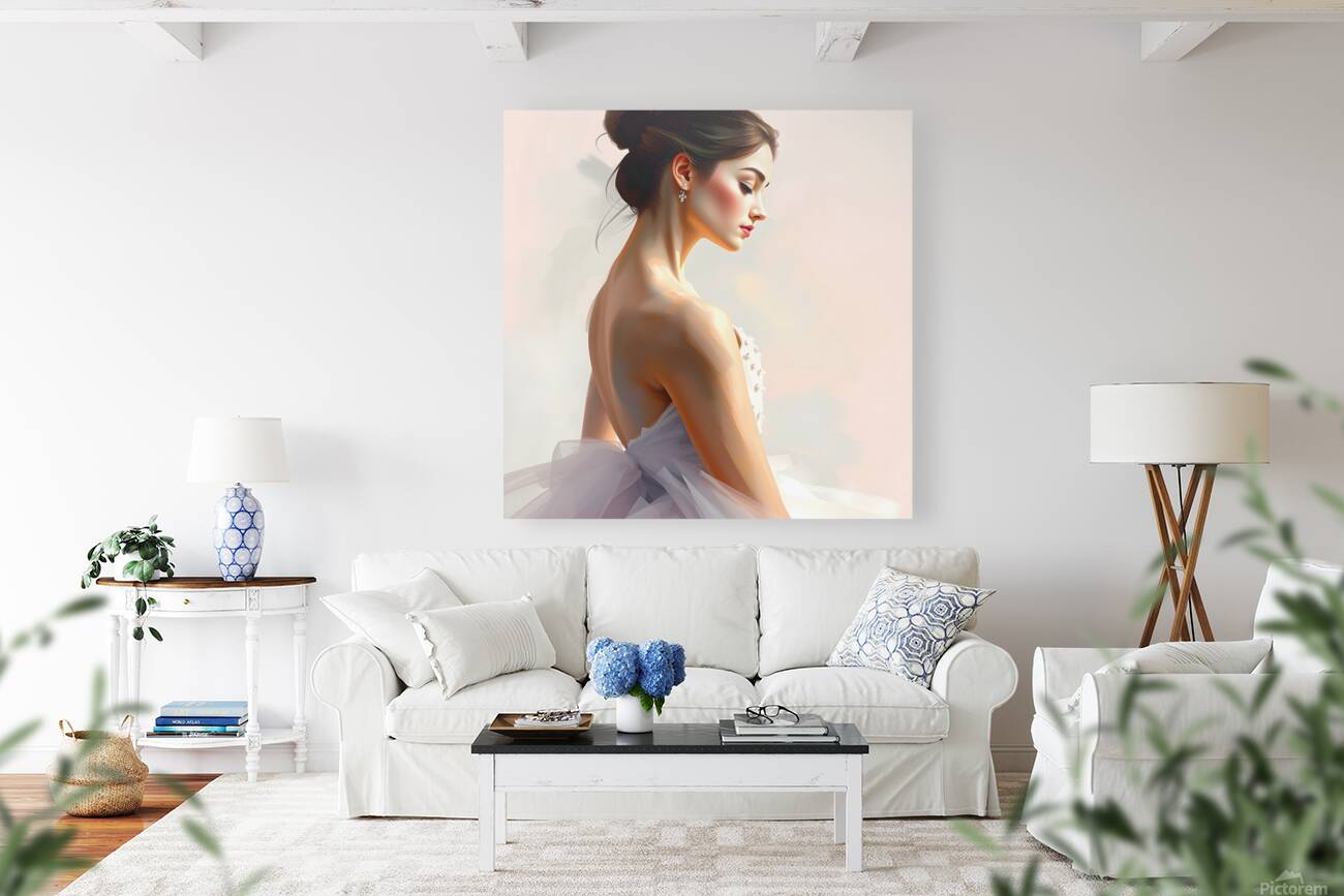 Elegant Woman in White Dress: Fashion Photoshoot with Bridal Vibes Reproduction