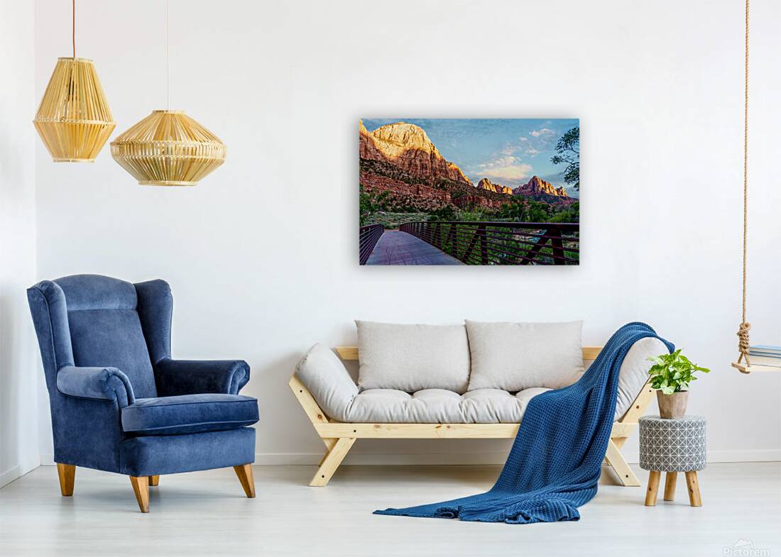 Zion Watchman Sunset View Reproduction