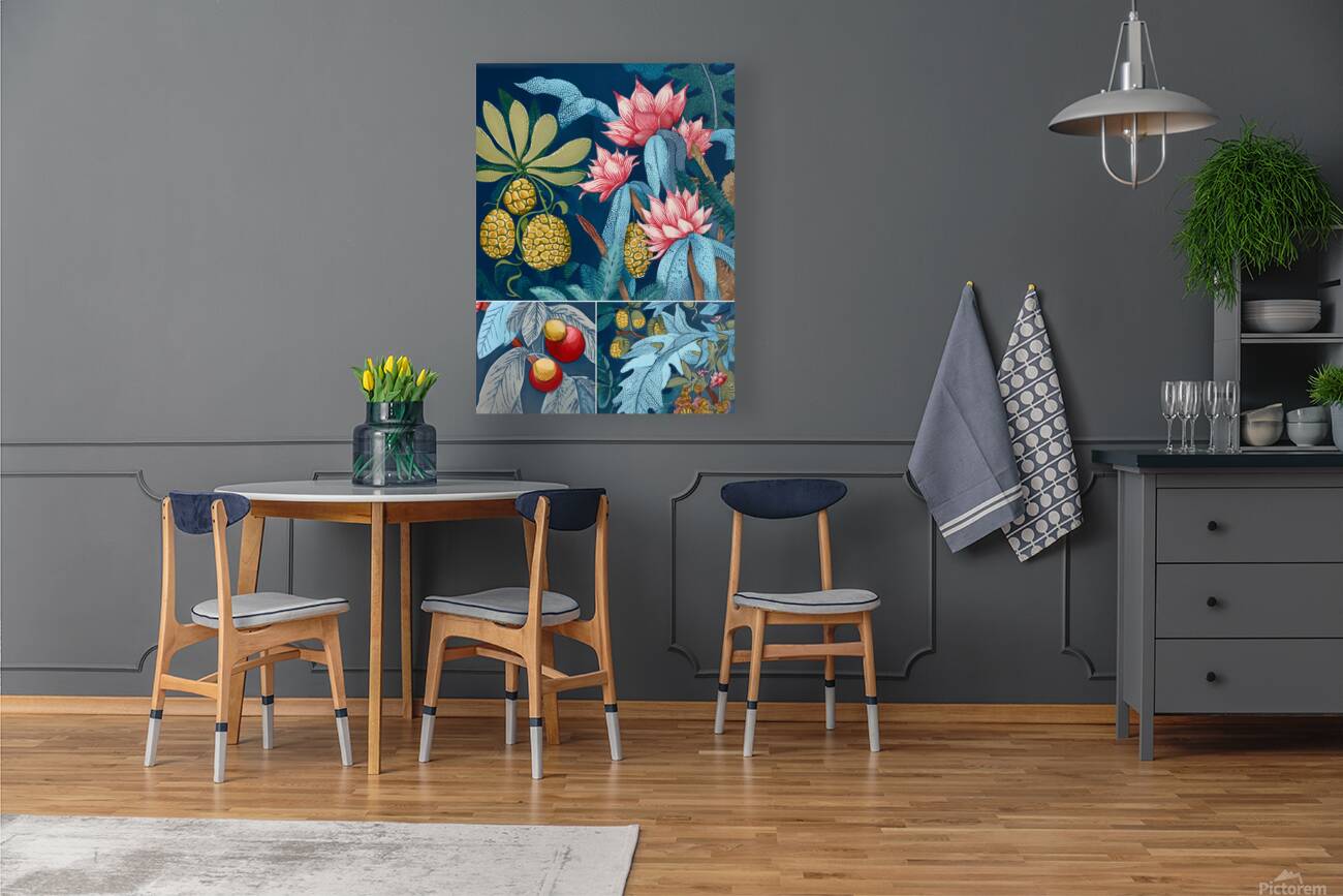 exotic flowers illustration  Reproduction