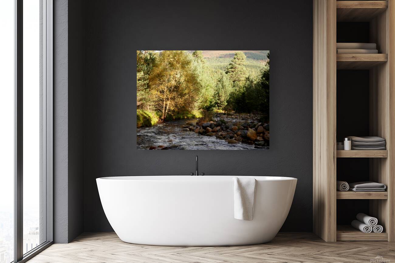 Autumns River in the Scottish Highlands Reproduction