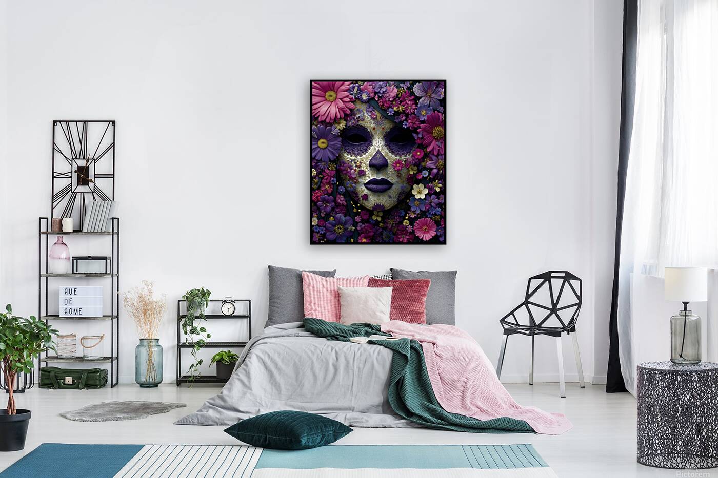 Silencio Floral - Floral Silence - Pop Surreal Floral Art Prints Reproduction