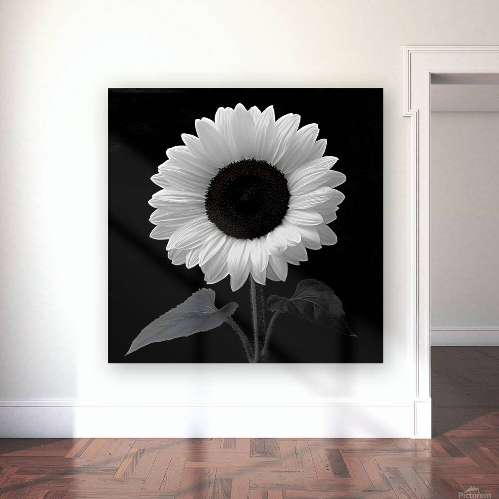 Sunflower Selfie 24 - Sunflower Portrait Art Prints Reproduction
