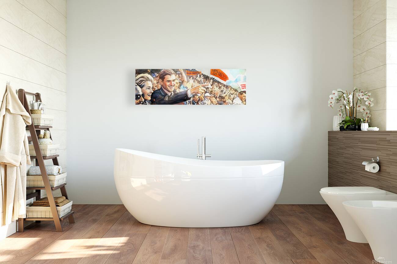 1960s New York Mets Crowd Art Remix Reproduction