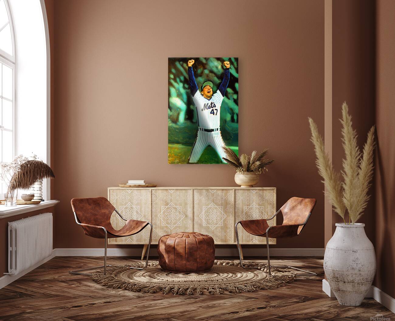 1986 Jesse Orosco New York Mets Art  Reproduction