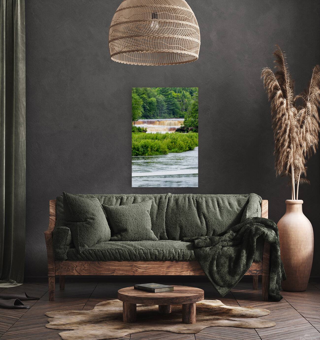 Tahquamenon Falls After Rain Reproduction