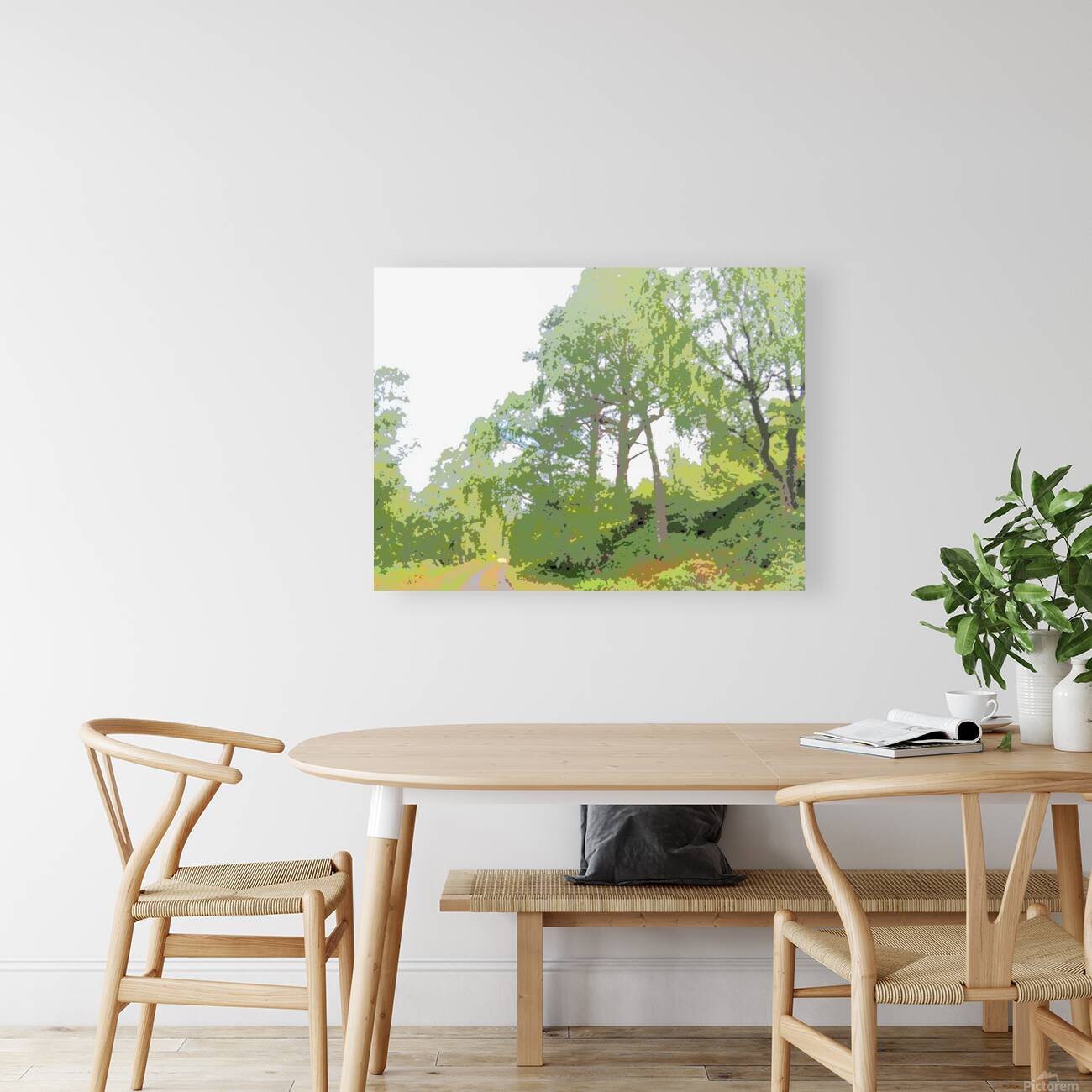 Abstract Forest in the Scottish Highlands                                                                                                                       Reproduction