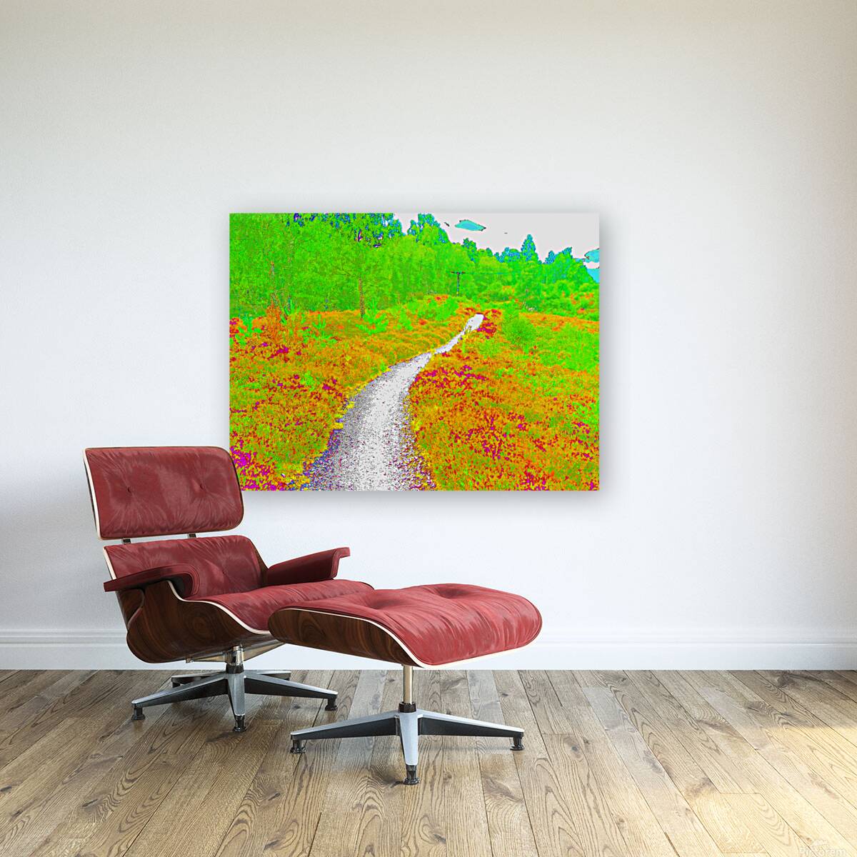  Surreal Nature Path through the Scottish Highlands                                                                                                                     Reproduction