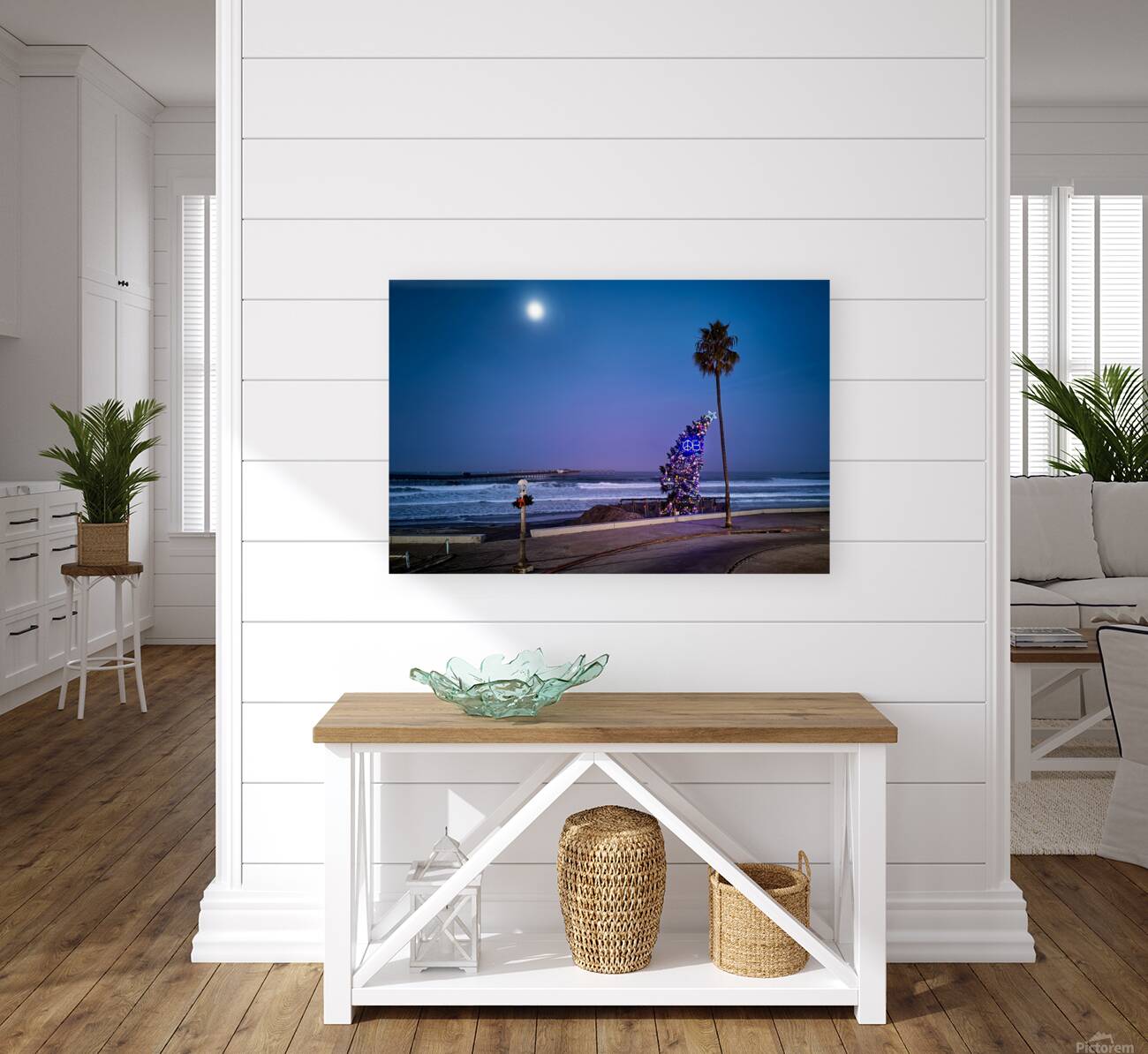 Christmas on the Beach in Ocean Beach San Diego  Reproduction