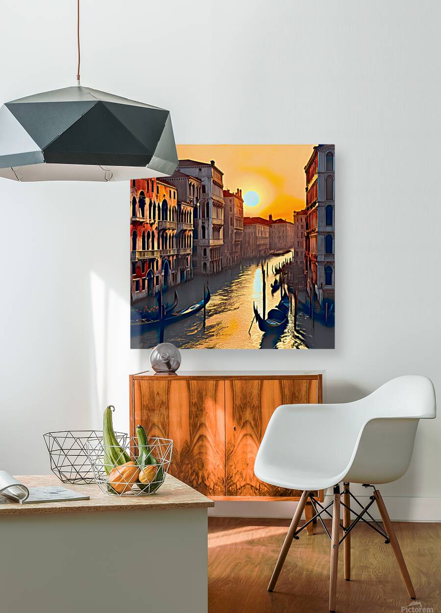 5 P. M. IN VENICE.....VELVET ABSTRACT Reproduction