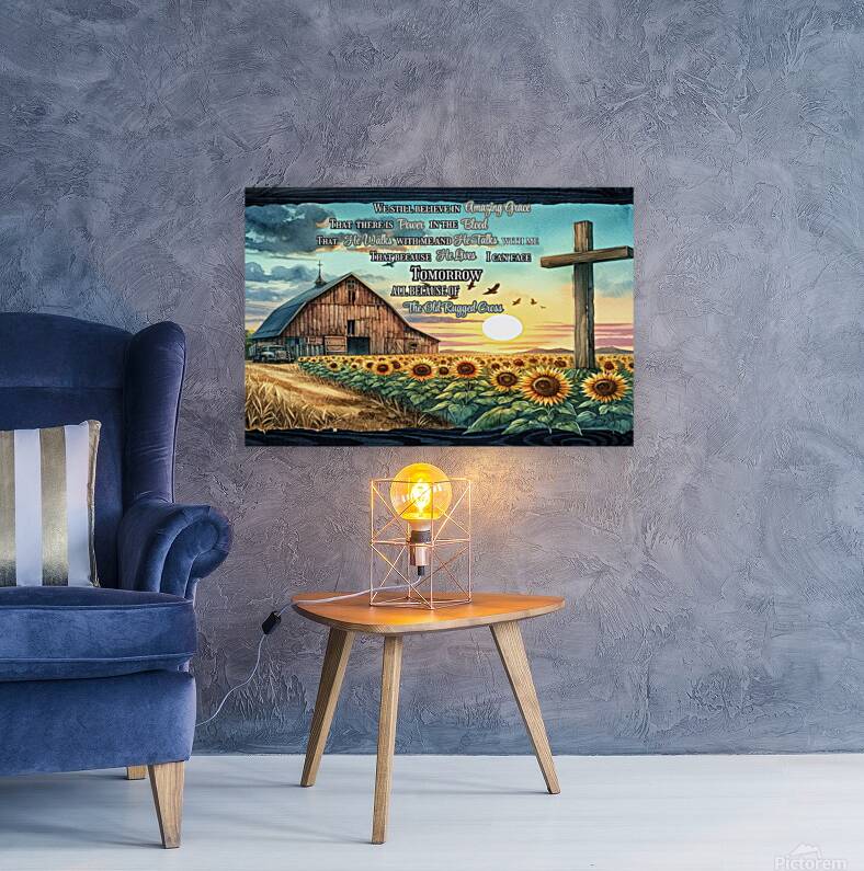 We Still Believe in Amazing Grace – Christian Sunflowers Acrylic Wall Art | Faith & Inspirational Home Decor Reproduction