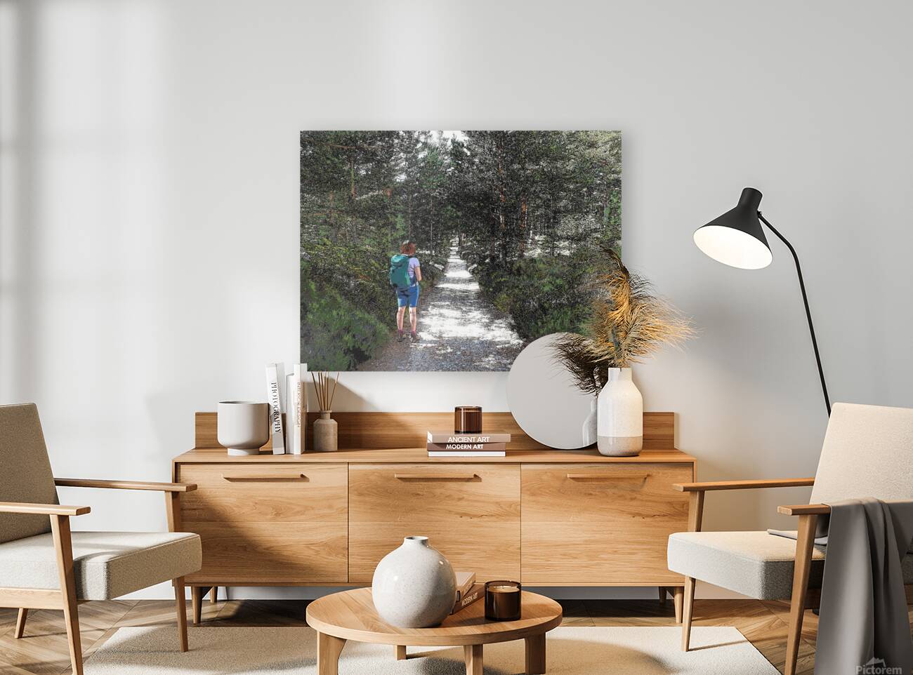  Trail Walking in the Scottish Highlands                                                                                                      Reproduction