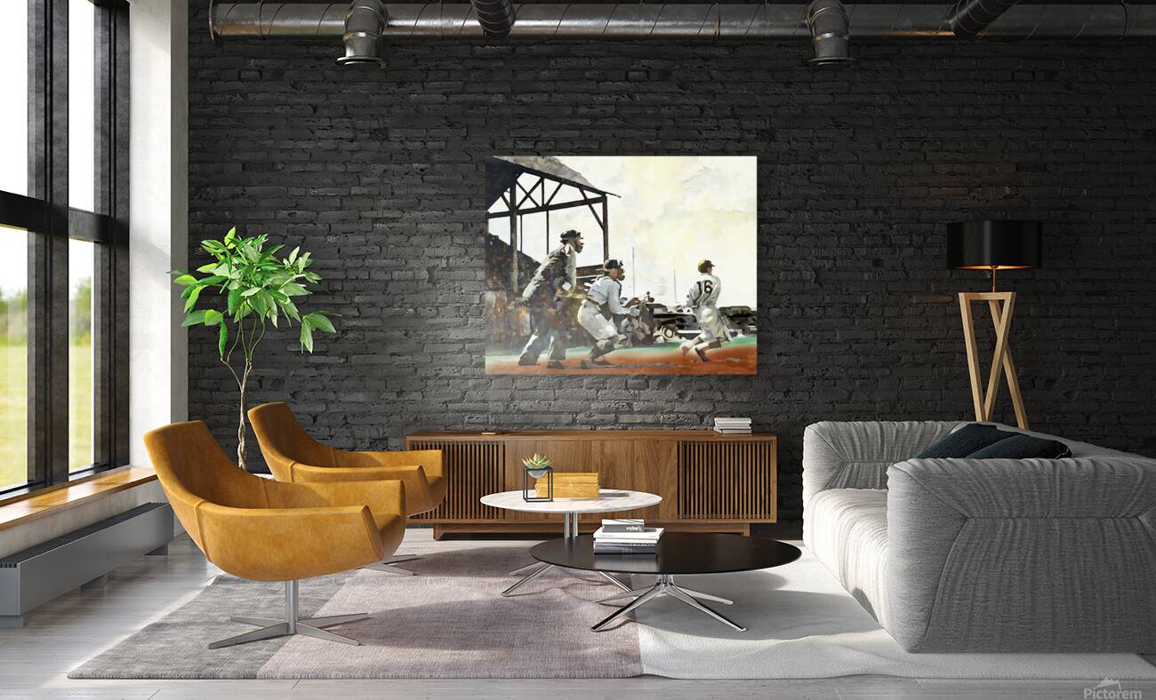 Vintage Wyoming Cowboys Baseball Art Reproduction