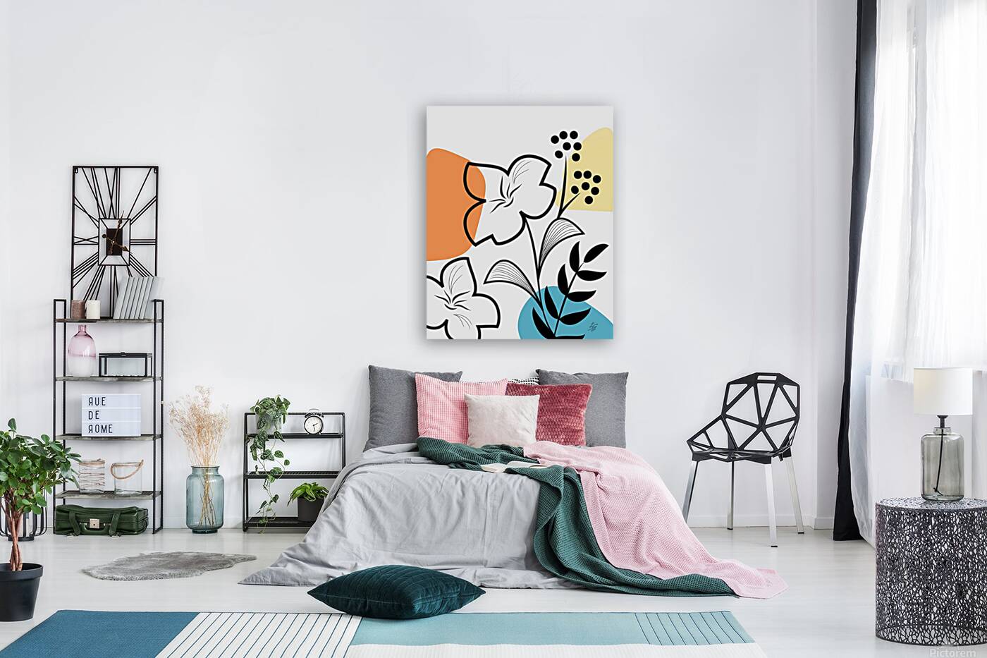 Botanical Boho Art Reproduction